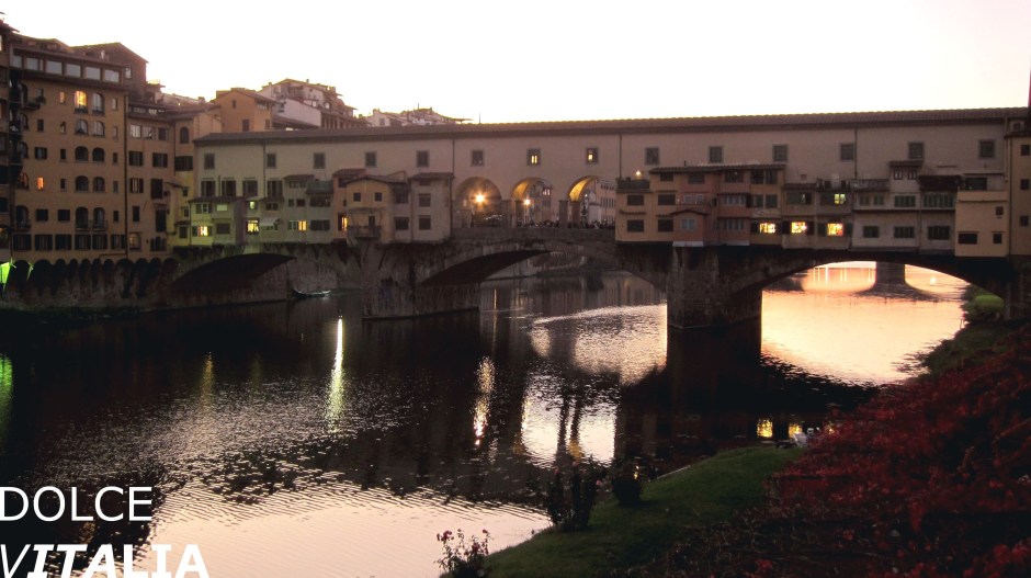 Ponte Vecchio during sunset
